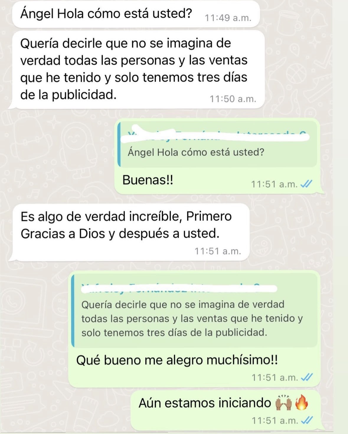 Evidencia de Ventas WhatsApp