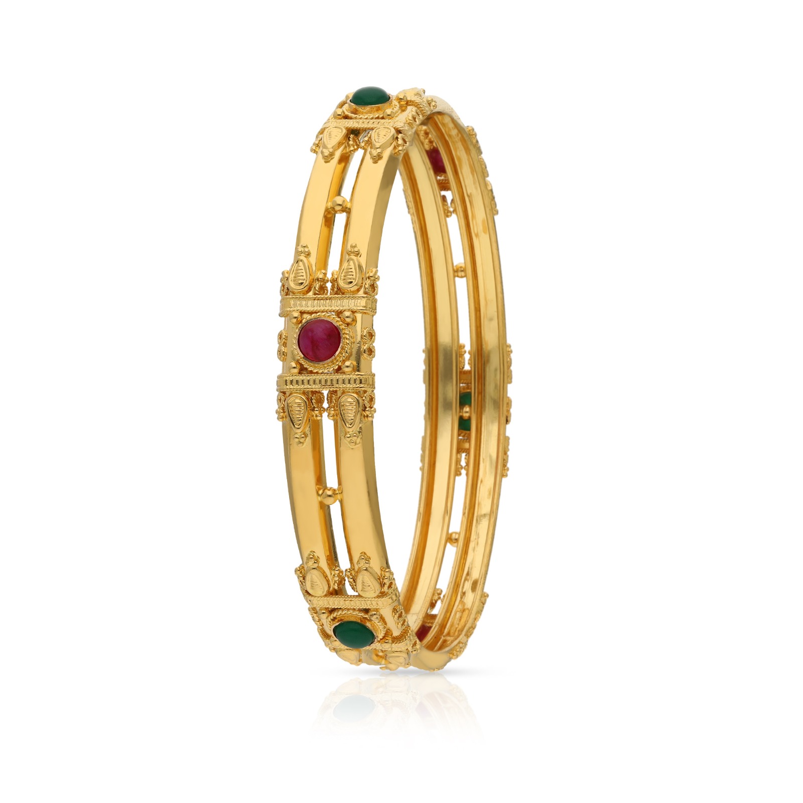 CBG-003 gemstone Coorgi bangle