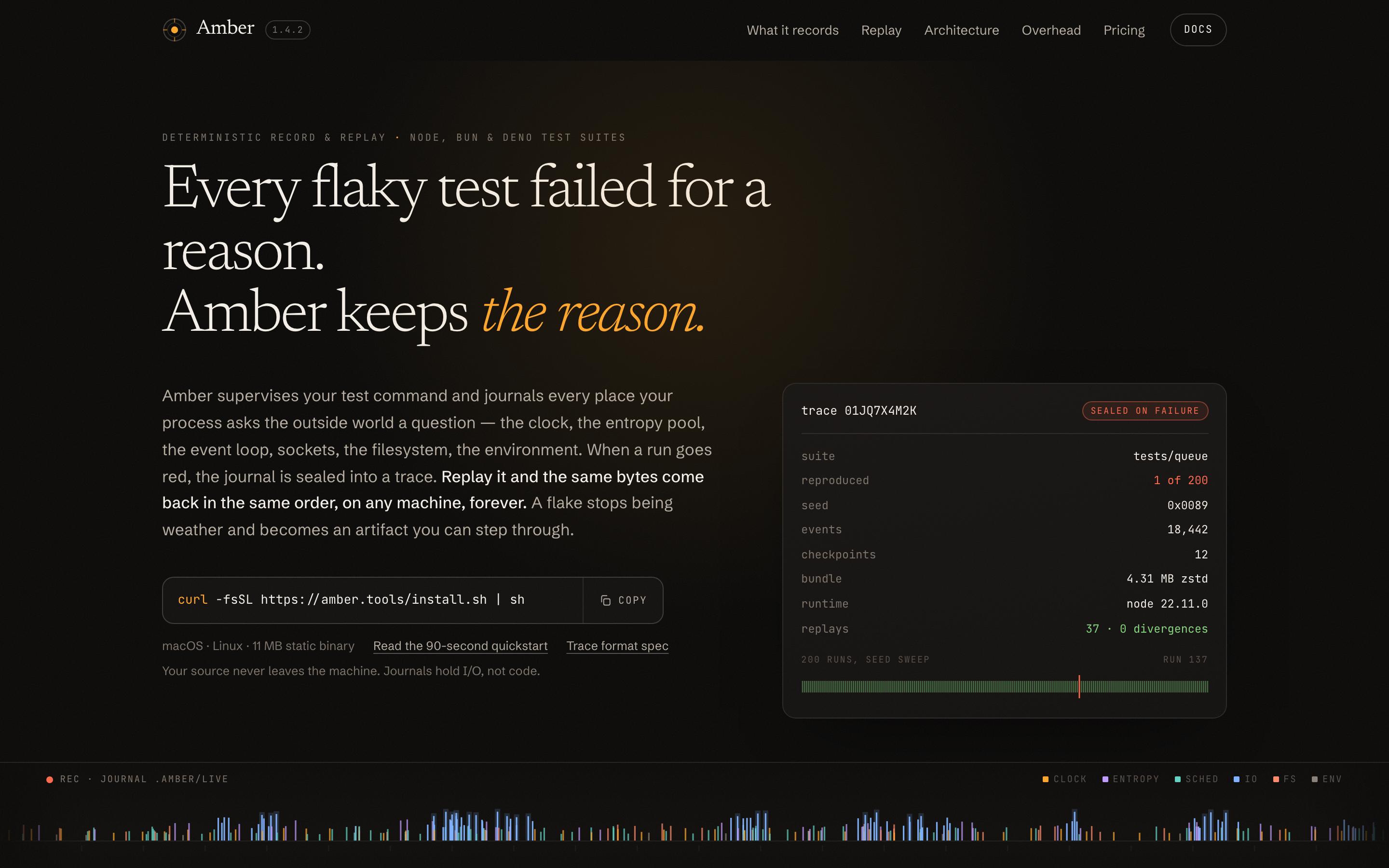 Developer Tool Landing Page Template — preview