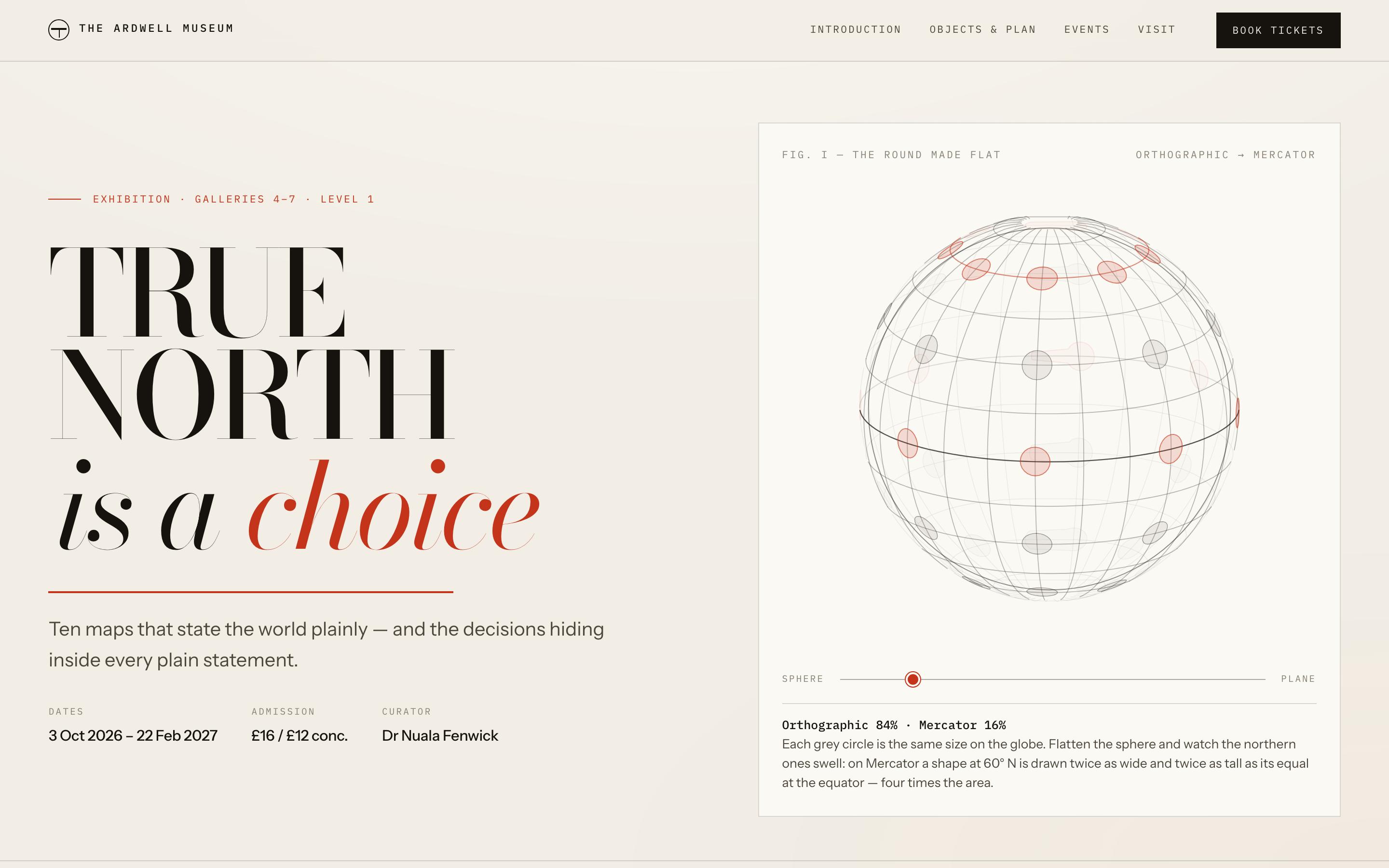 Museum Exhibition Website Template — preview