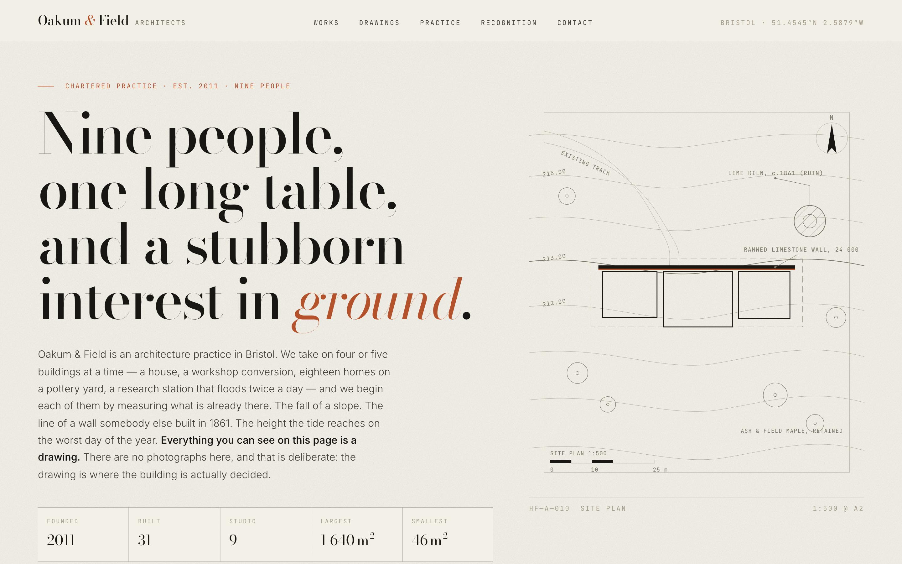 Architecture Portfolio Website Template — preview