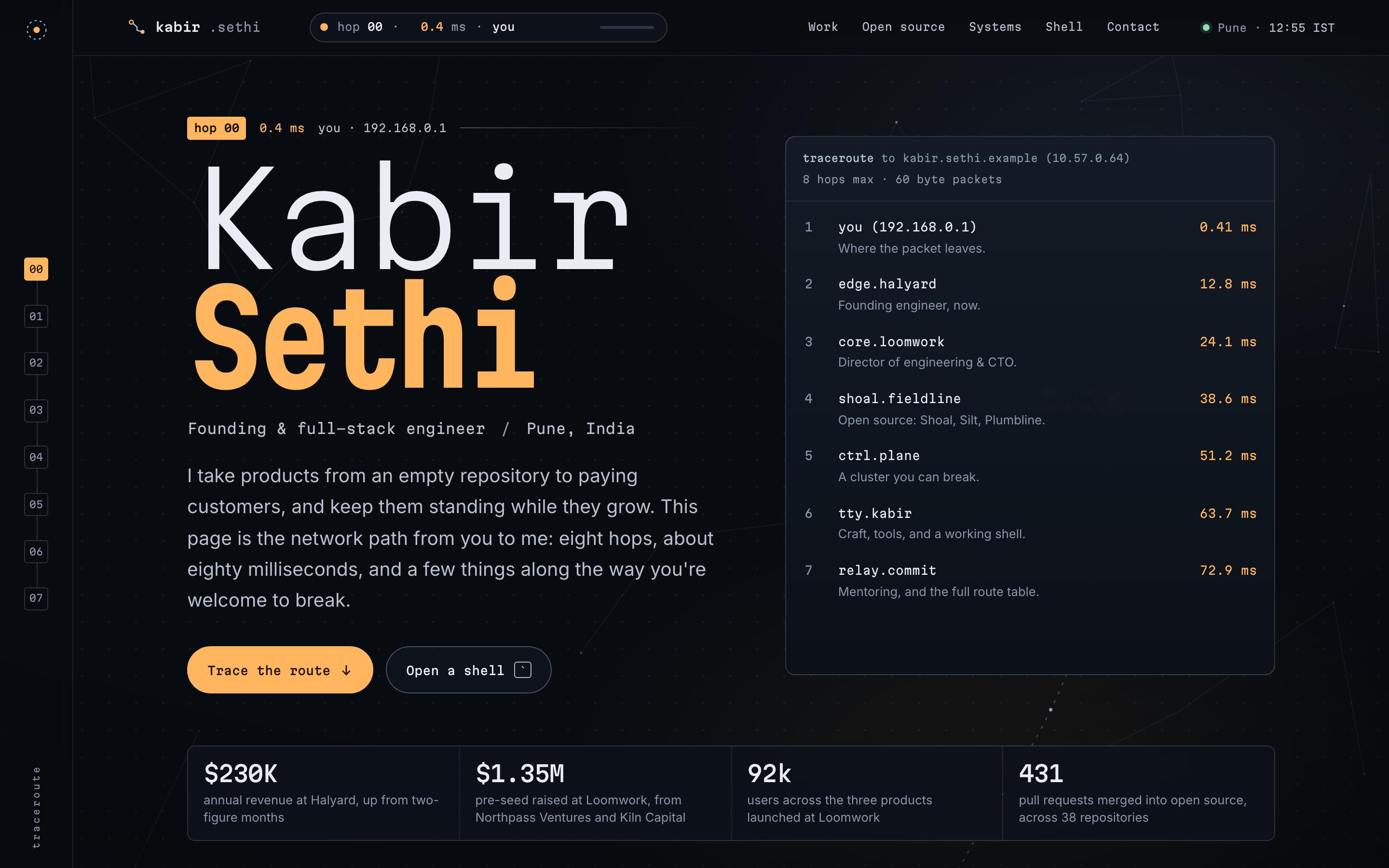 Software Engineer Portfolio Template — preview