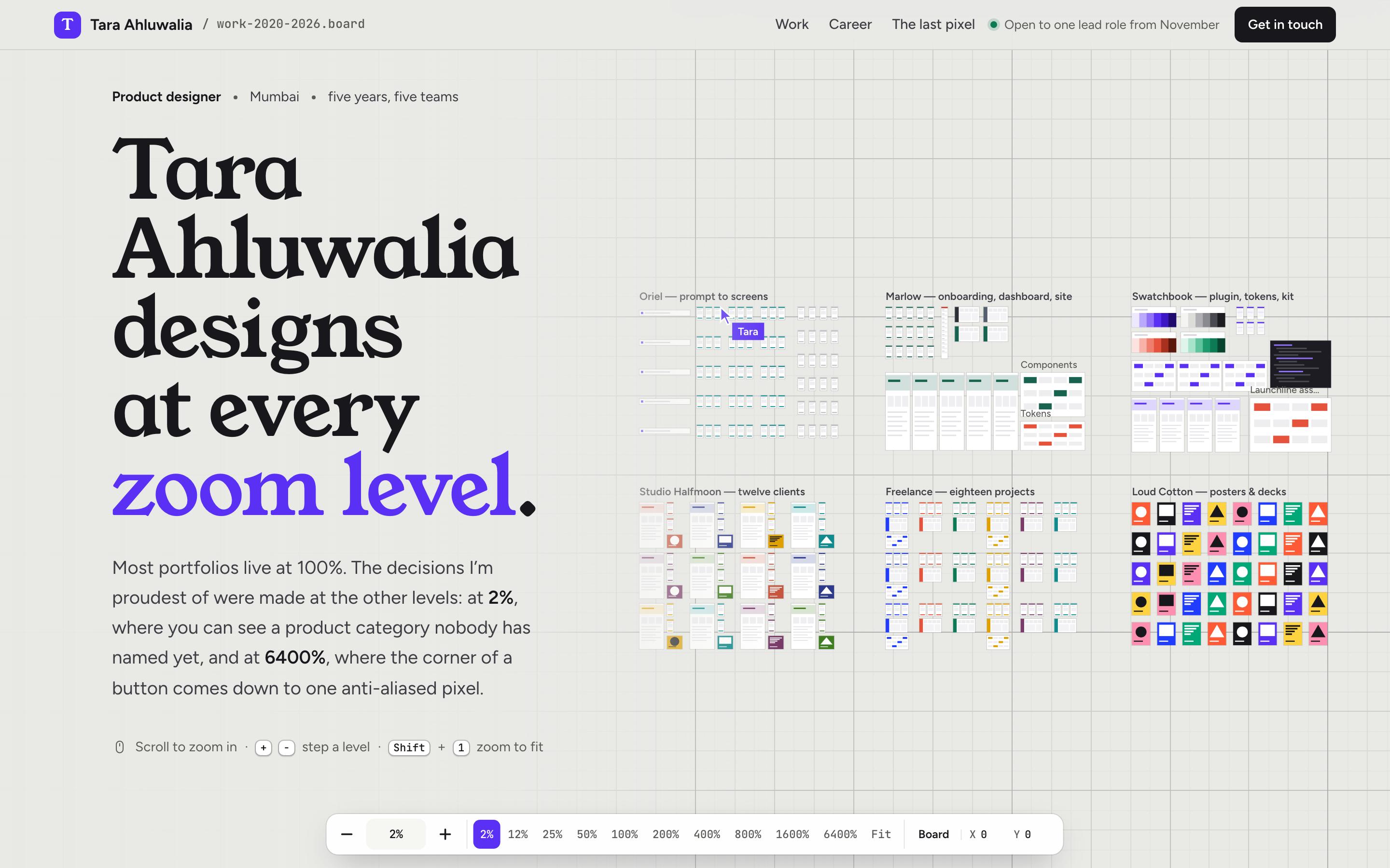 Product Designer Portfolio Template — preview