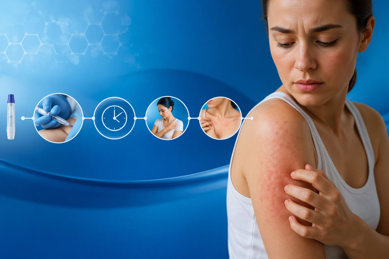 When can a tirzepatide allergic reaction start?