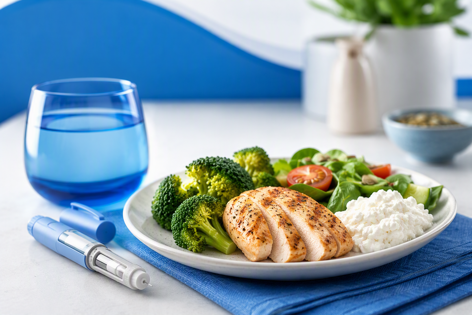 Small, protein-forward meals when you fill up fast