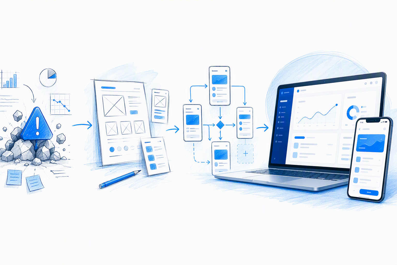 A lean workflow from product risk to production-ready interface