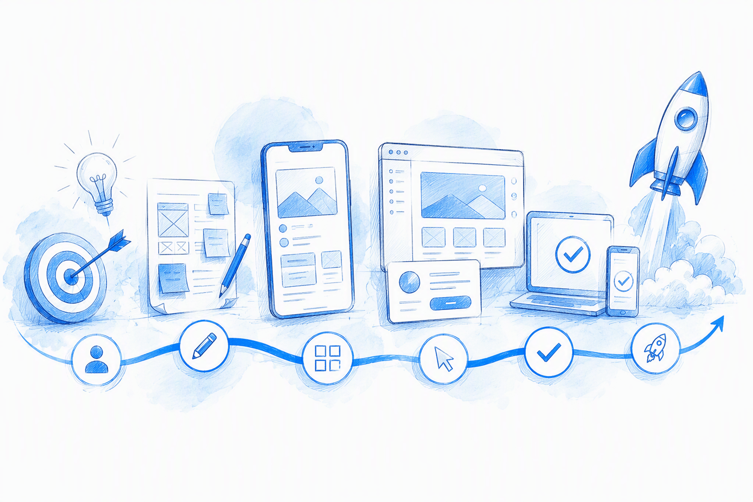 UI UX design service: an end-to-end guide from product goal to production
