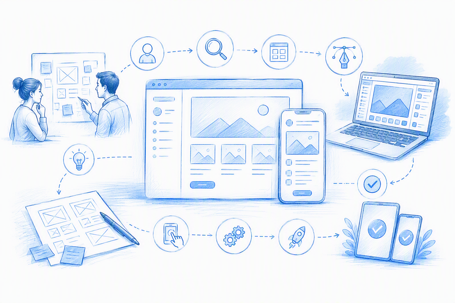 What an end-to-end UI UX design service actually includes