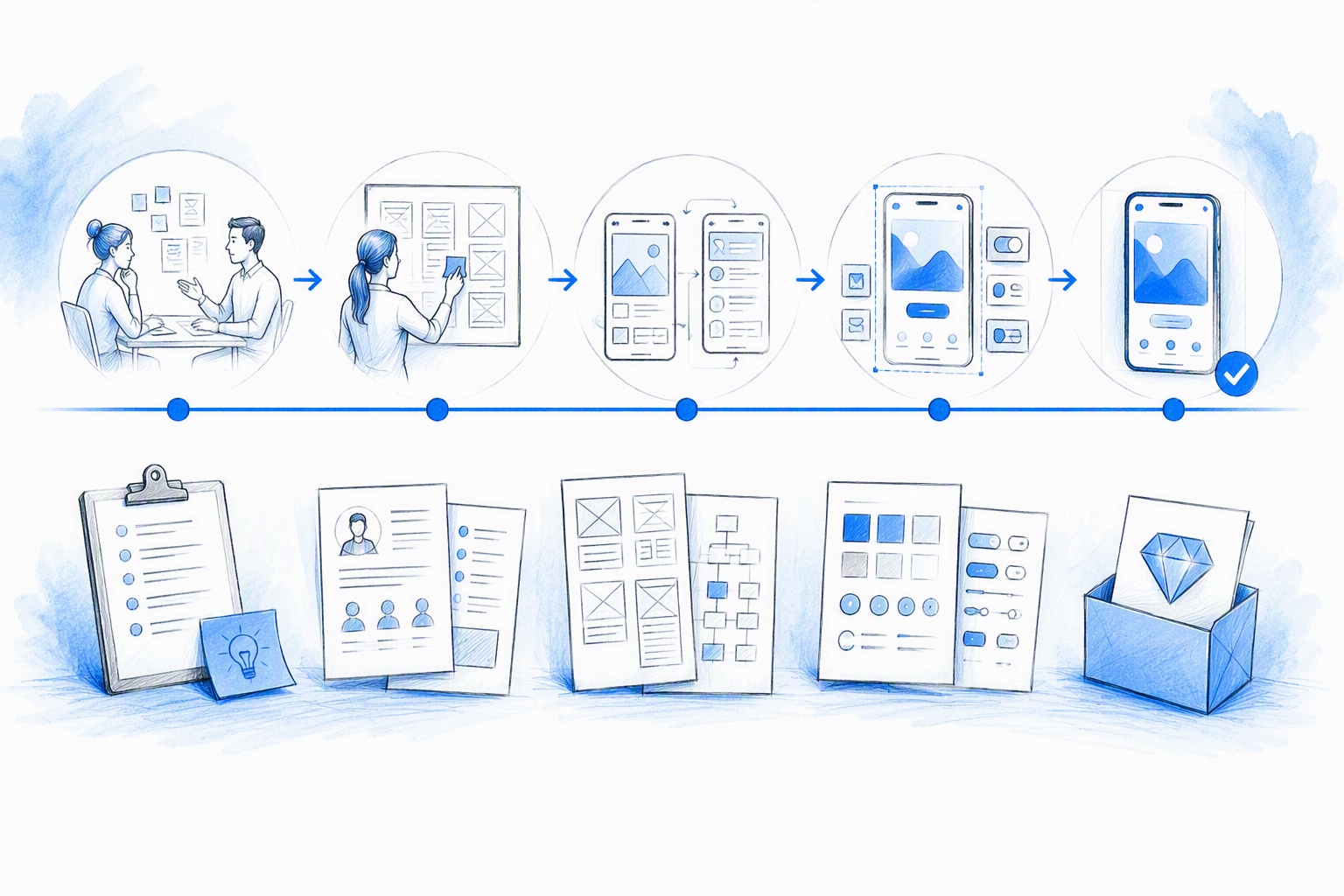 Deliverables by stage: what you should receive and own