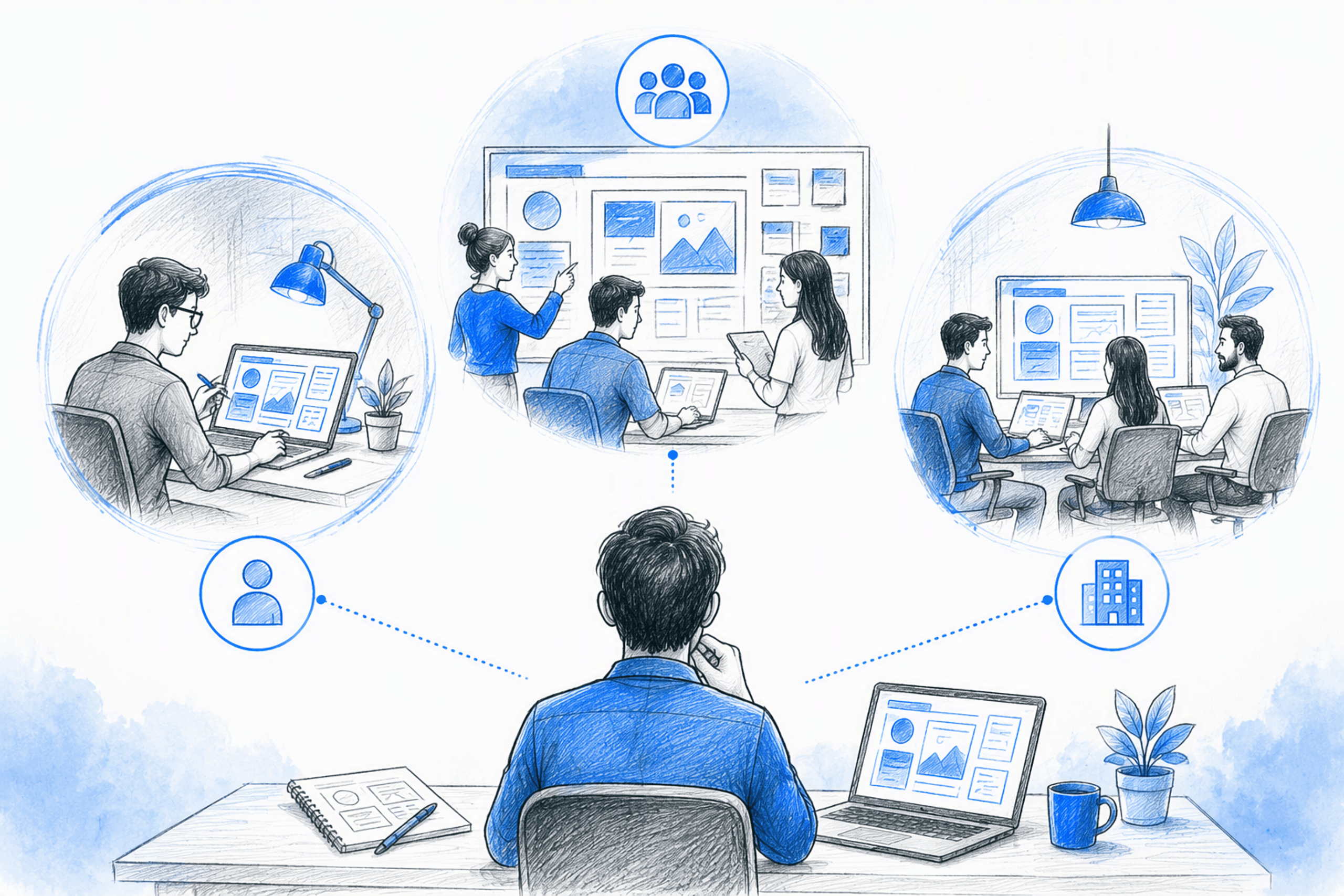 UI UX designing services: hybrid designer vs agency vs in-house team