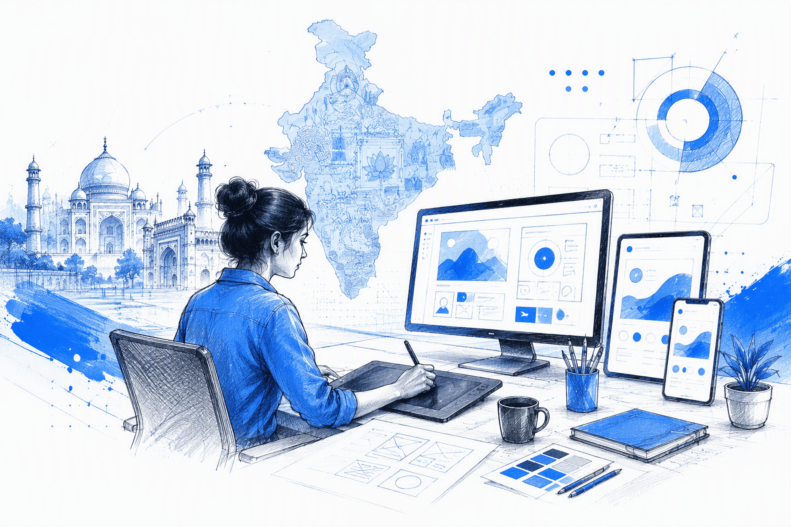 Graphic design in India for distinctive, build-ready digital products