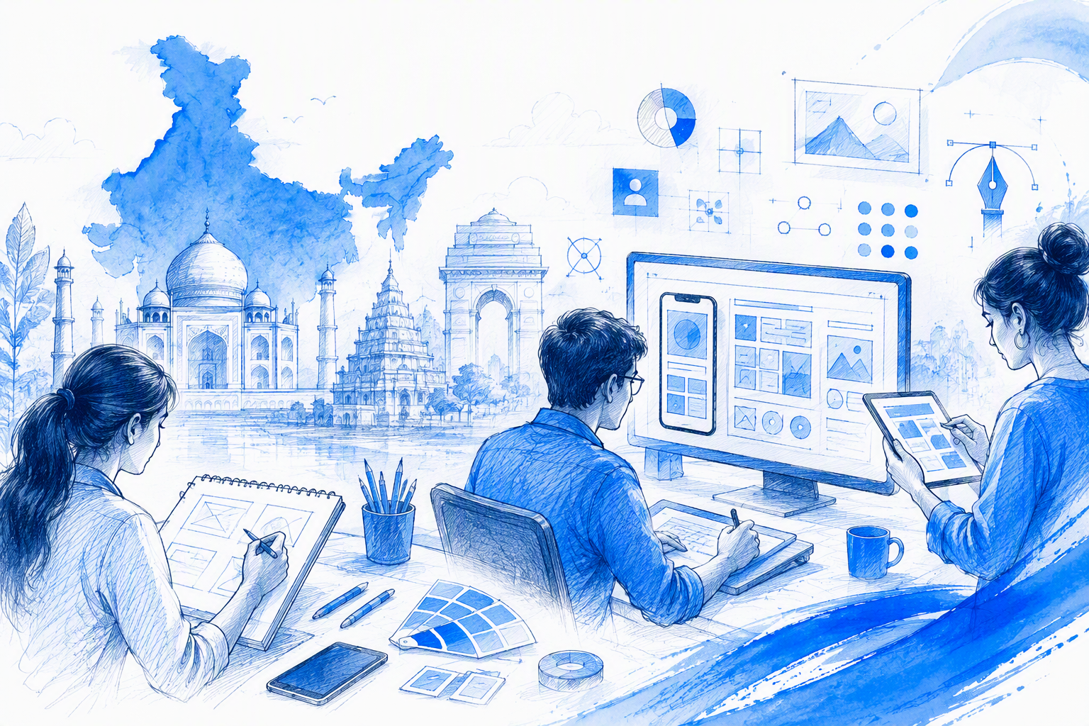 Graphic design in India for digital products that need more than attractive screens