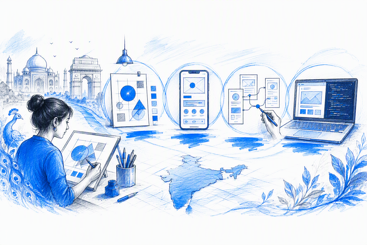 Graphic design vs UI, UX, product design, and frontend execution