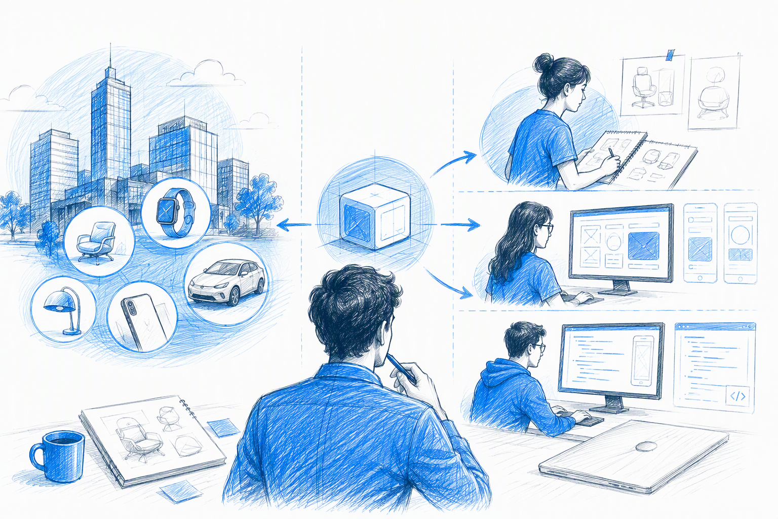 Product designer vs UX, UI, and frontend designer