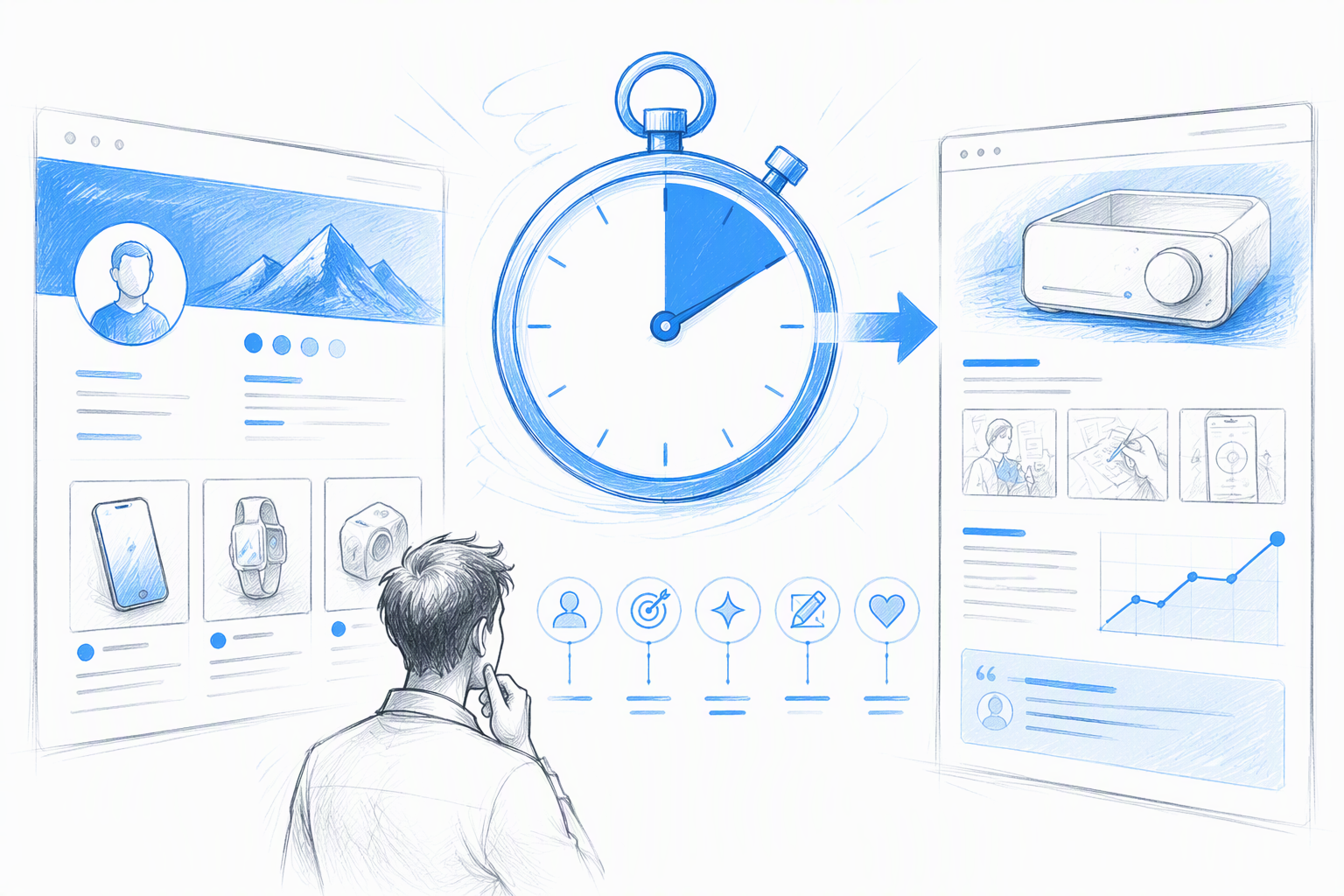 The 60-second test: what should be clear before opening a case study