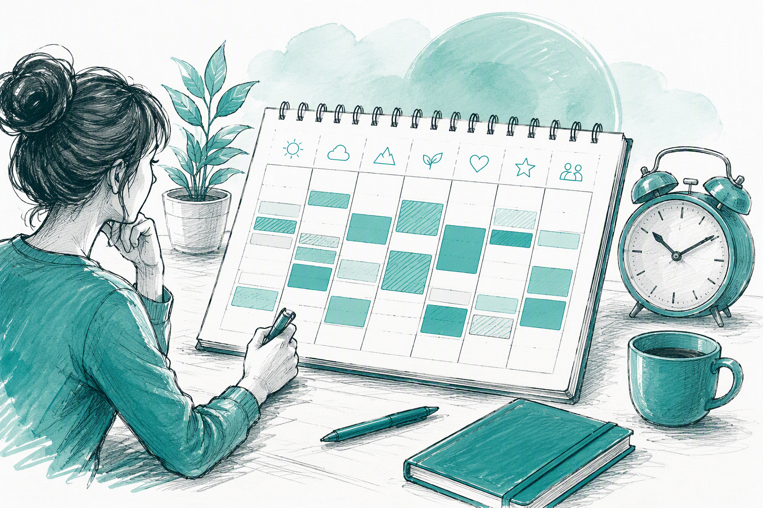 Build a weekly time-blocking system before planning each day