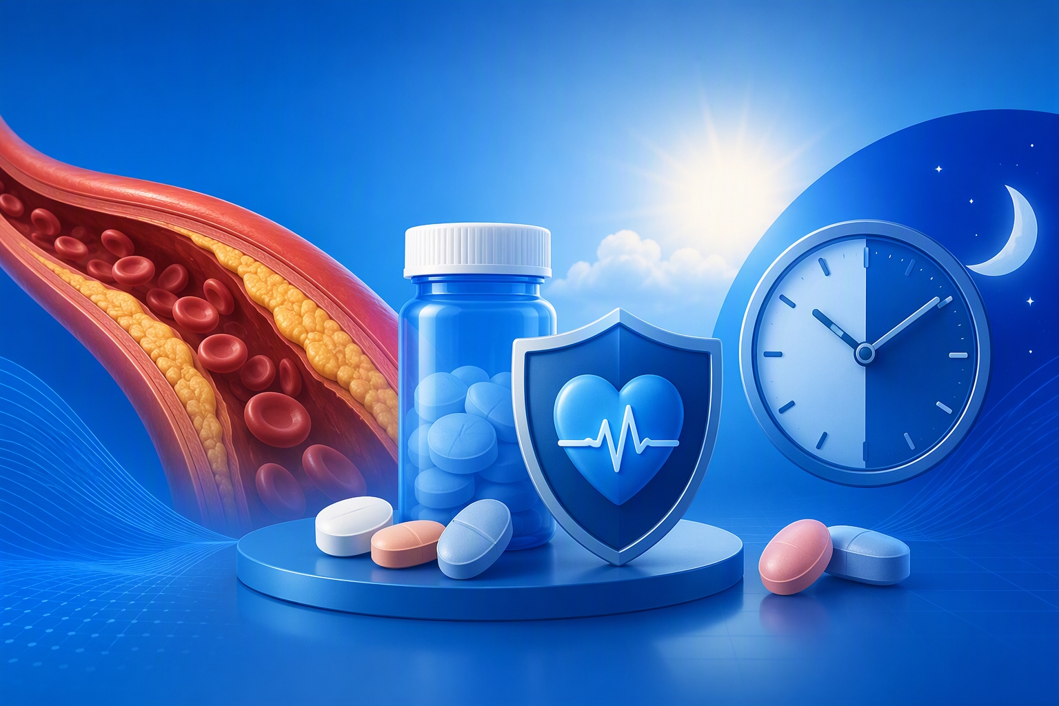 Common statin drugs, doses, and timing