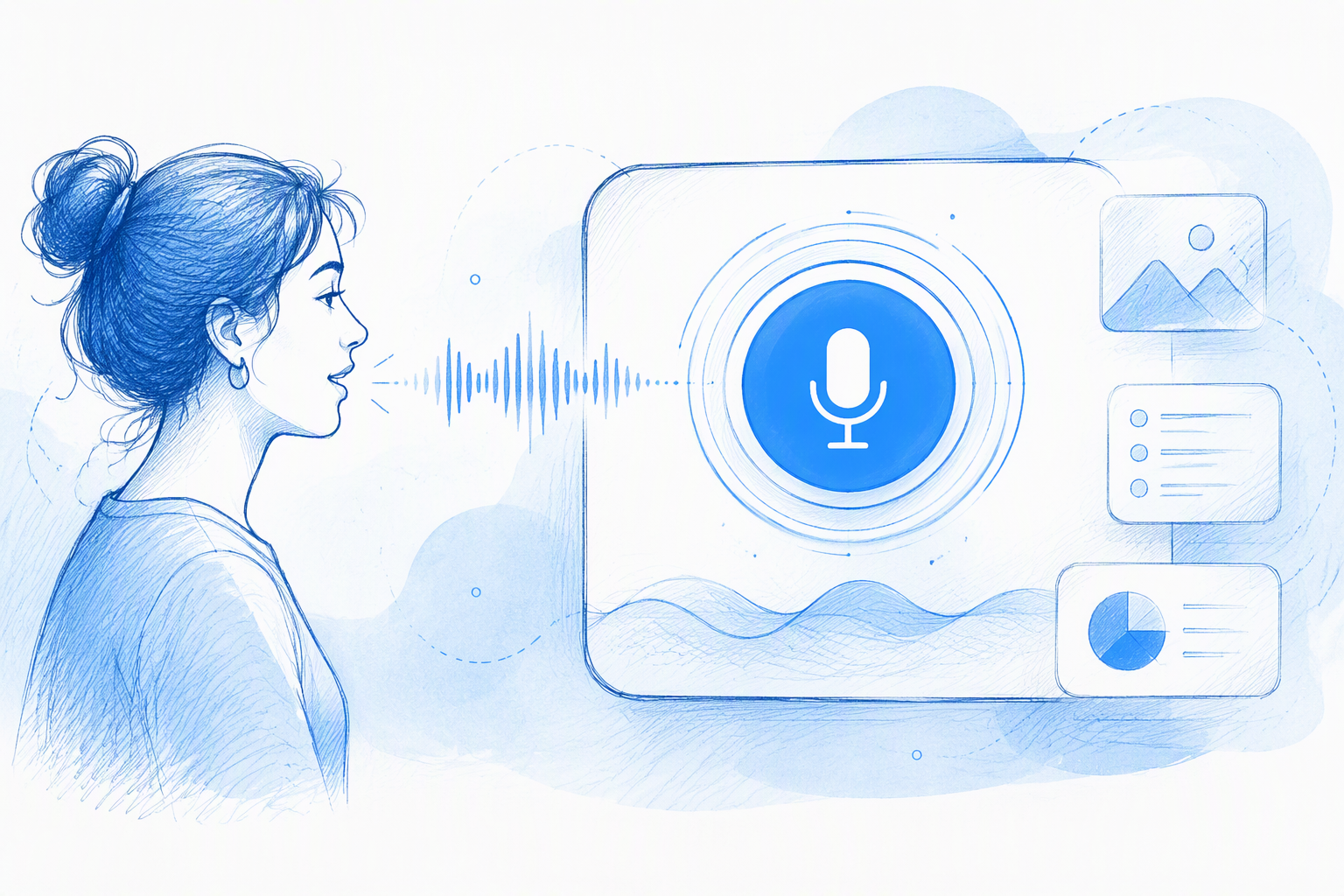 What is a voice input UI?