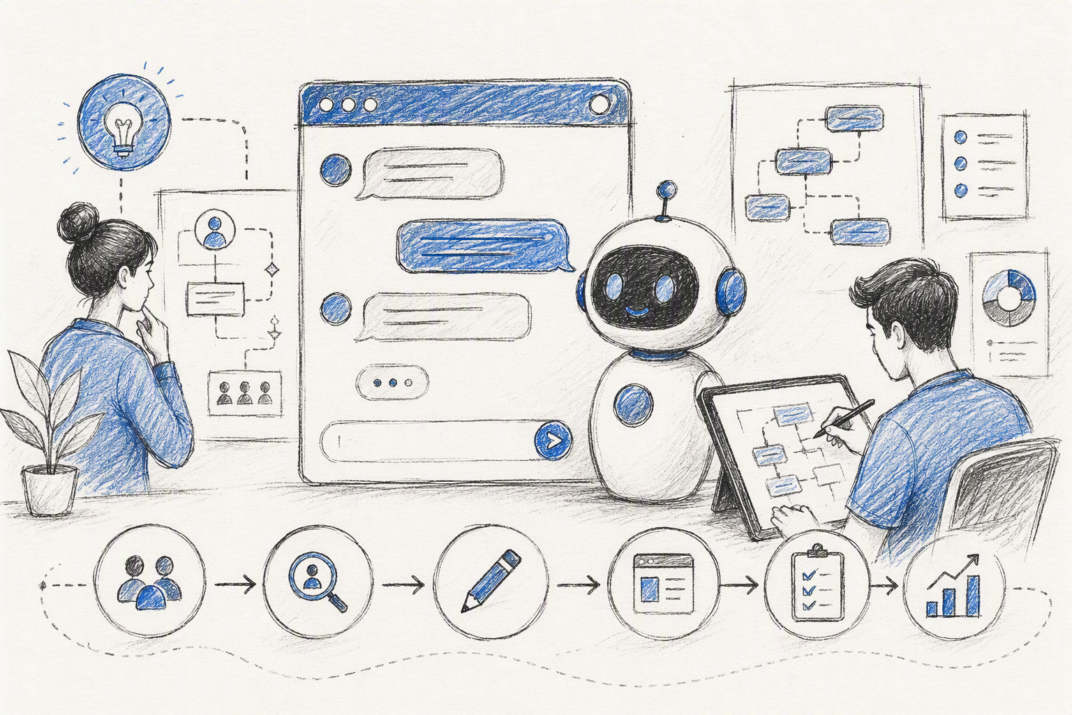 Our chatbot UX design process